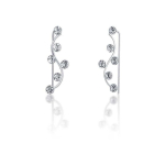 Jwl Jwl Luxury Pearls Long shiny earrings with crystals JL0690