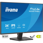 iiyama ProLite X2497HSU-B1 PC lamekuvar 60,5 cm (23.8") 1920 x 1080 pikslit Full HD LED Must