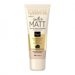 Eveline Eveline Cosmetics Eveline Satin Matt mati efekti ja katab alus 4in1, 102 Vanilla, 30 ml