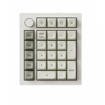 Keychron Q0 MAX numeron&auml;pp&auml;imist&ouml;, valkoinen/harmaa