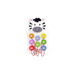 Multifunctional Multifunctional wooden hanging wall game - Shape sorter, Zebras. Viga