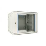 Extralink 9U 600X600 AZH WALL-MOUNTED RACKMOUNT CABINET SWING TYPE GRAY Seinale monteeritav riiul Hall
