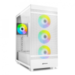 Sharkoon REBEL C50 RGB ATX Full Tower Valge