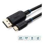 Microconnect MC-USBCDP2 videokaabliadapter 2 m USB t&uuml;&uuml;p-C DisplayPort Must
