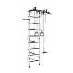 Sanro Sports complex (gymnastics wall) RAINBOW white-black, 230x52.5cm
