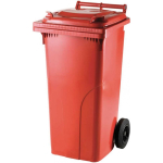 Container Container bucket for waste and garbage CERTIFICATES Europlast Austria - red 120L