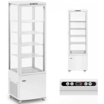 Refrigerator Refrigerator Royal Catering Witryna chłodnicza ekposycyjna przeszklona 4 p&oacute;łki 238 l - white