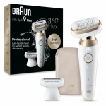 Braun Silk-&eacute;pil 9 Flex 9-041 3D 40 pintsetid Kuld, Valge