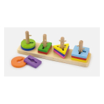 Wooden Wooden blocks with shape sorter "Viga Toys"