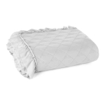 Narzuta Narzuta Vanesa 200x220 silver with fringe Eurofirany