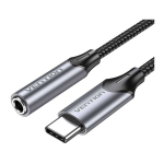 Adapter Adapter Vention BGMHF USB-C M to 3.5mm Jack 1M (grey)