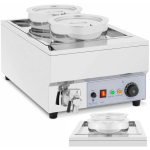 Royal Royal Catering Bain marie electric heater chocolate fondue soup station 1500 W 2 x 7 l