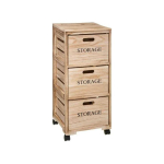 Chest Chest of drawers, mobile storage rack, wooden cabinet with 3 drawers