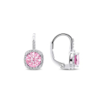 Brilio Brilio Silver Brilio Silver Charming silver earrings with pink zircons EA122WP