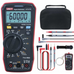 Suure Suure t&auml;psusega digitaalne multimeeter AC/DC 600V AC/DC 10A 50kHz 40M&Omega; 1000uF LoZ LPF NCV 60000 True RMS BT, UNI-T