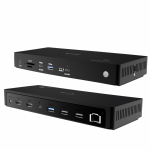 i-tec TB4TRIPLEDOCKPD s&uuml;learvuti dokk ja pordireplikaator Juhtmega &uuml;hendatud Thunderbolt 4 Must