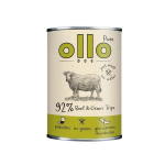 OLLO Puhas Veiseliha ja Roheline Ramm - m&auml;rg koeratoit - 400g