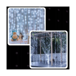 EXTRALINK VALGUSTUSKARDIN 300 LED K&Uuml;LMAD 3X3 J&Otilde;ULUPUUD GIRLANDA 5V USB