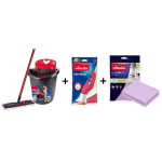 Vileda Ultramax Box lame mоп koos k&ouml;&ouml;gikomplektiga | 1 paar universaalseid kindaid + 1 Actifibre Pro k&ouml;&ouml;gir&auml;tik