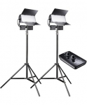 walimex pro Sirius 160 LED 65W Daylight 2-Pack with Tripods