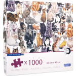 Peliko Cats puzzle, 1000 pieces