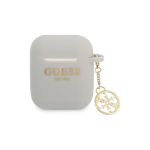 Guess GUA2LSC4EG AirPods cover gray/gray silicone Charm 4G Collection