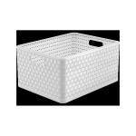 Basket Basket container Rotho Country A4 + 28L white