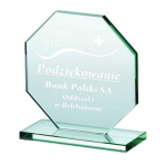 Tryumf Engraved glass trophy