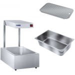 Royal Royal Catering Gastronomic heating lamp, food heater 500W + GN1/1 capacity