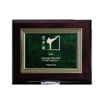 Tryumf Plastic diploma with engraving on a gold plate