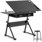 Frommstarck Desk, drawing table with drawers and stool for drawing and sketching, 115x60 cm