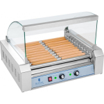 Royal Royal Catering Roller grill with lid, roller grill, sausage warmer, 11 rolls