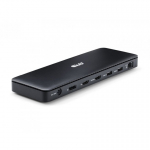 CLUB3D Thunderbolt 4 Certified 11-in-1 mobiilseadme dokkimisjaam Universaalne Must