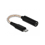 DeLOCK 66317 mobiiltelefonikaabel Must 0,105 m 3.5mm Lightning