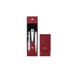 ZWILLING CLASSIC INOX Travel set - red leatherette, 3 elements