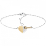 Tommy Tommy Hilfiger Fashion steel bracelet with two-tone heart 2780880