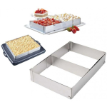 King King Hoff ADJUSTABLE TORTATA FORM 34-52 X 27-18.5 X 5cm TORTATA FORM PASTRY MOLDS KINGHOFF KH-1907
