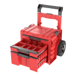 Q-Brick T&ouml;&ouml;riistakast Qbrick System PRO Cart 2.0 Plus Ultra HD Kohandatud, punase v&auml;rviga, sahtlite arv: 3