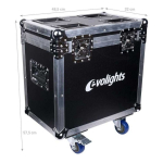 LIGHT4ME TRIANGIS LED valgus efekt 64x2W RGBA telg.