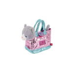 Perletti K&auml;ekott + pehme roosa Coco kana 28cm