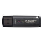 Kingston Kingston Technology IronKey Locker+ 50 G2 USB-v&auml;lkm&auml;lu 64 GB USB t&uuml;&uuml;p A 3.2 Gen 1 (3.1 Gen 1) Must