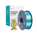 Sunlu PLA+ Siidtriibuline Filament (punane, kollane ja roheline)