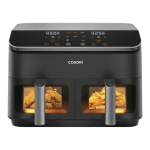 Cosori 9.0 Kahekohaline 8,5 l Eraldiseisev 1750 W Kuuma&otilde;hu frit&uuml;&uuml;r Must