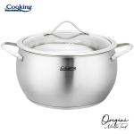 Roostevabast Roostevabast terasest kastmepott + kaas 24x13,5 cm, 6 l, Nicolai Tand, Origini, Cooking by Heinner