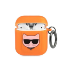 Karl Karl Lagerfeld Karl Lagerfeld KLA2UCHFO AirPods Cover Orange/Orange Bean