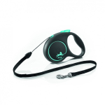 Flexi Flexi Black Design S leash for dogs up to 12 kg rope 5 m blue color