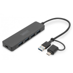 Digitus DA-70235 jaotur USB 3.2 Gen 1 (3.1 Gen 1) Type-A + Type-C 12000 Mbit/s Must