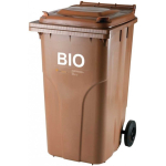 Box Box container for BIO waste and food waste CERTIFICATES Europlast Austria - brown 240L