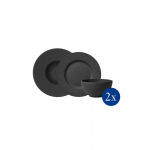 Villeroy Villeroy & Boch 1042398950 &otilde;htus&ouml;&ouml;giserviis 6 tk Portselan Must