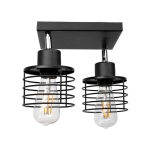 Hanging Hanging lamp Orno ISLA wall and ceiling lamp, power max. 2x60W, E27, black, square base